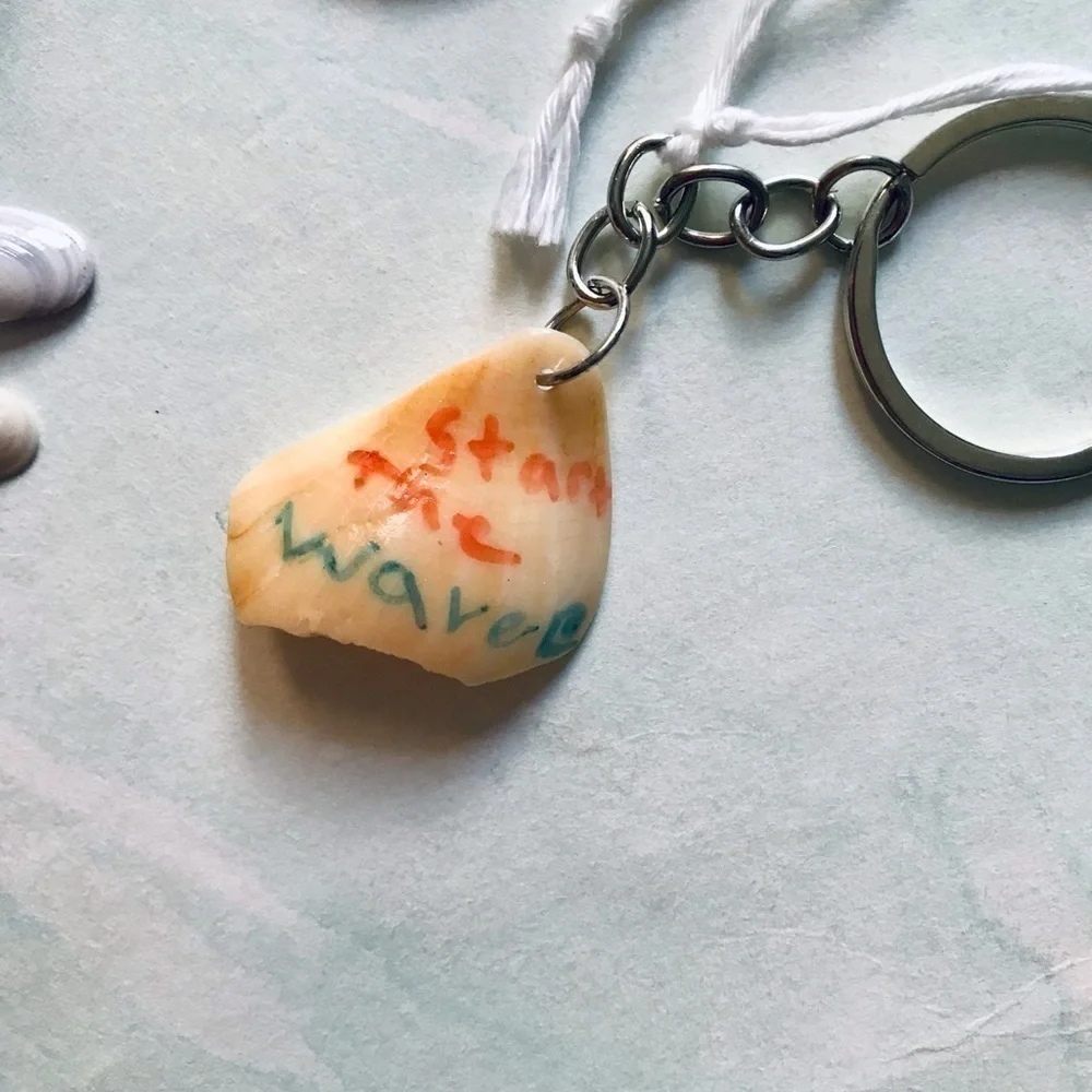 Handmade Shell art keychains